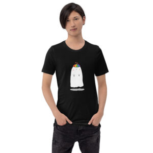 Silly Ghost Wearing a Propeller Hat Halloween Unisex T-Shirt