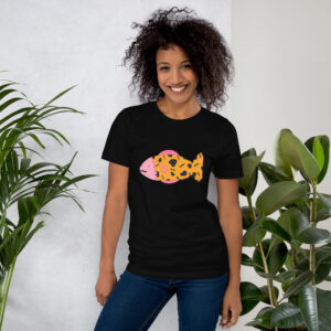 Yellow & Pink Arcade Carpet Fish Unisex T-Shirt