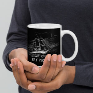 Gay Pirates Black Glossy Mug