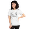 Eepy Sleepy Skeletons Halloween Unisex T-Shirt - White, Orange, or Green Halloweencore Shirt - Image 3