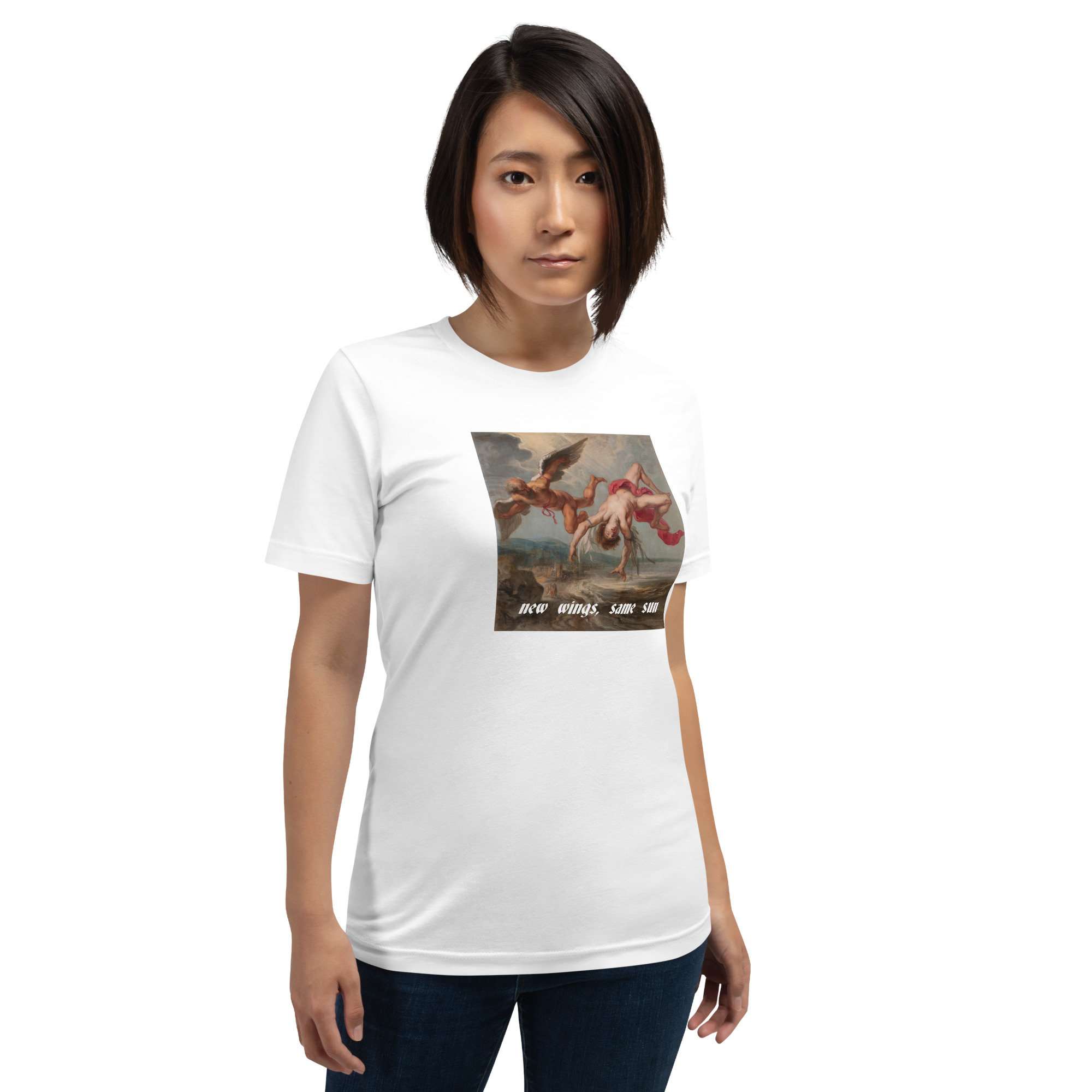 New Wings, Same Sun Icarus Greek Mythology Unisex T-Shirt - Image 2