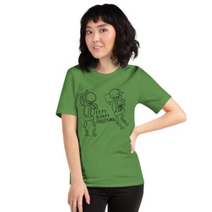 Eepy Sleepy Skeletons Halloween Unisex T-Shirt - White, Orange, or Green Halloweencore Shirt