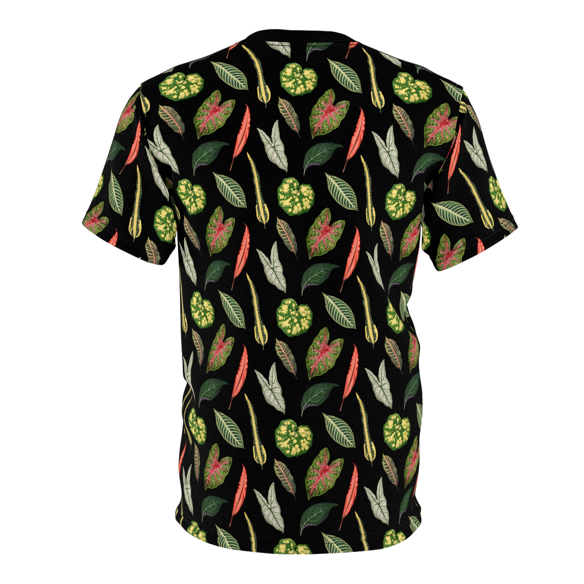 Dark Cottagecore Plant Leaf Print Unisex T-Shirt - Image 3