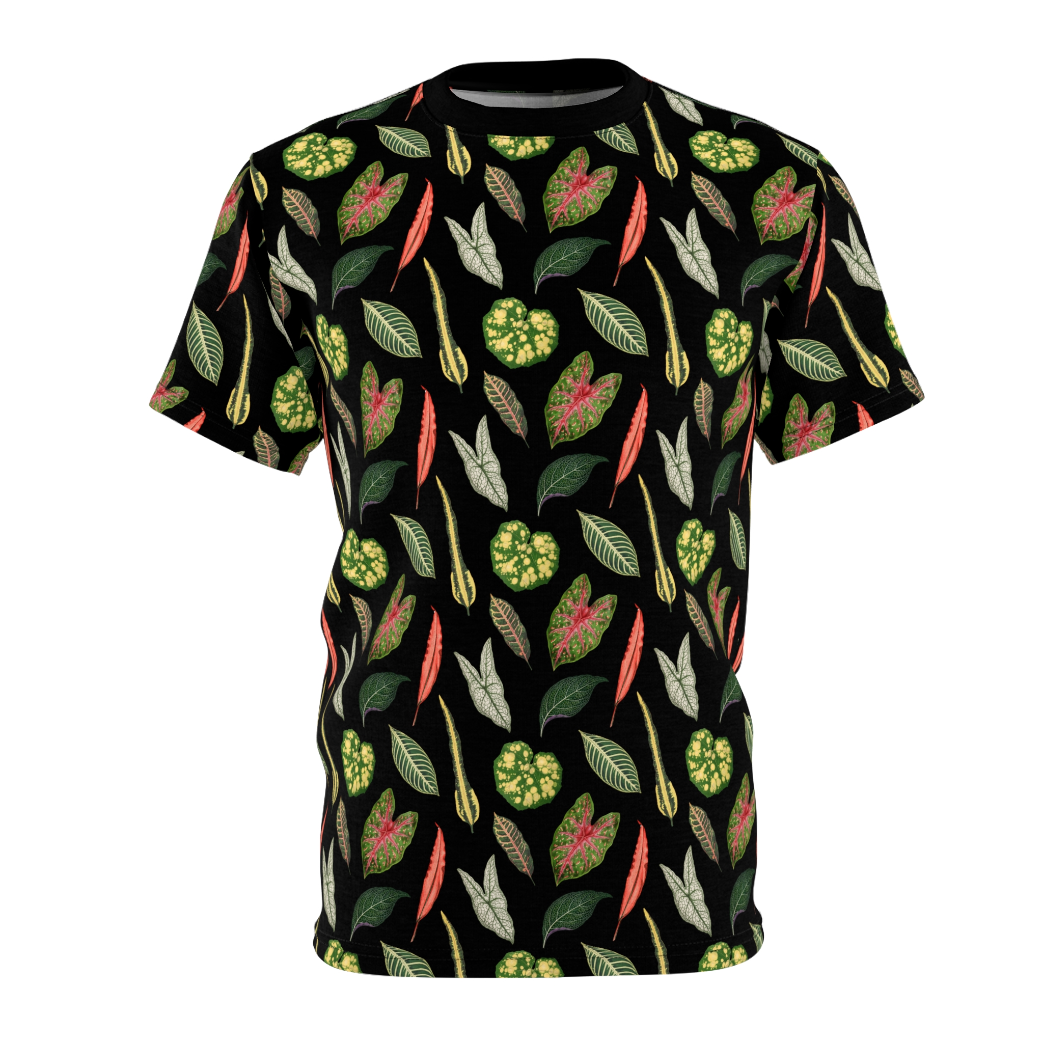 Dark Cottagecore Plant Leaf Print Unisex T-Shirt