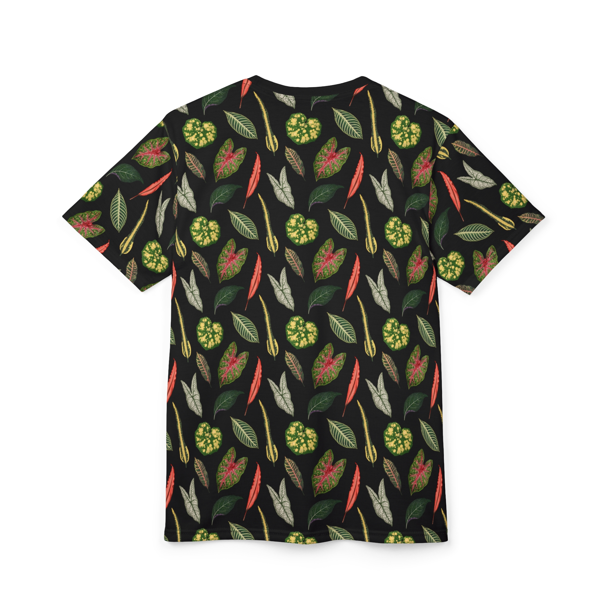 Dark Cottagecore Plant Leaf Print Unisex T-Shirt - Image 4