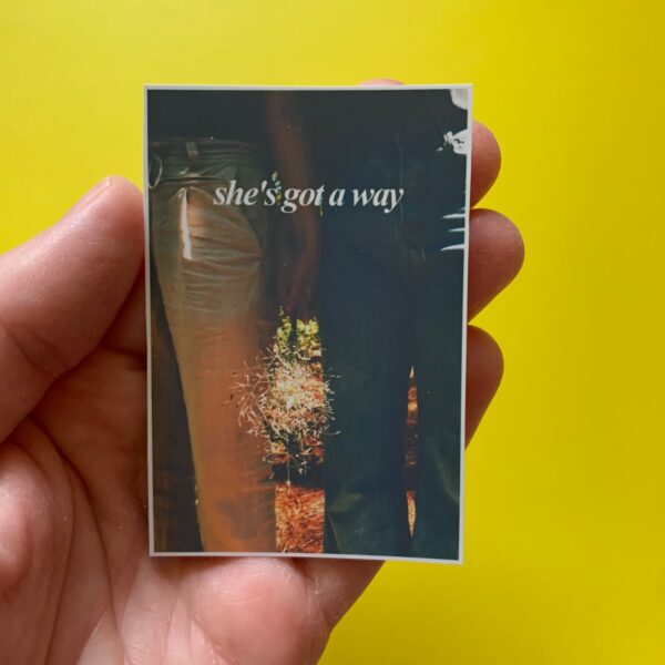 She's Got a Way Sapphic Stickers - Romantic Lesbians Holding Hands Aesthetic Sticker