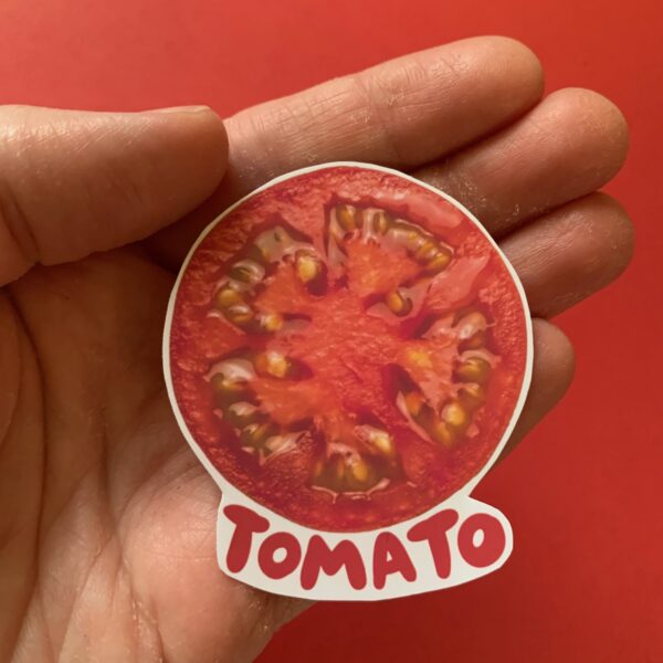 Tomato Photo + Word Sticker