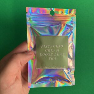 Pistachio Cream Loose Leaf Tea - Pu-erh + Rose Petals + Pistachios